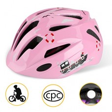 Basecamp Kids Bike Helmet  Adjustable Toddle/Youth Bicycle Helmet CPC Certified Safety LED Safety Light for Boys/Girls Multi-Sport Protection Cycling/Skateboarding/Skate Inline Skating/Rollerblading - B07DNSR8QZ